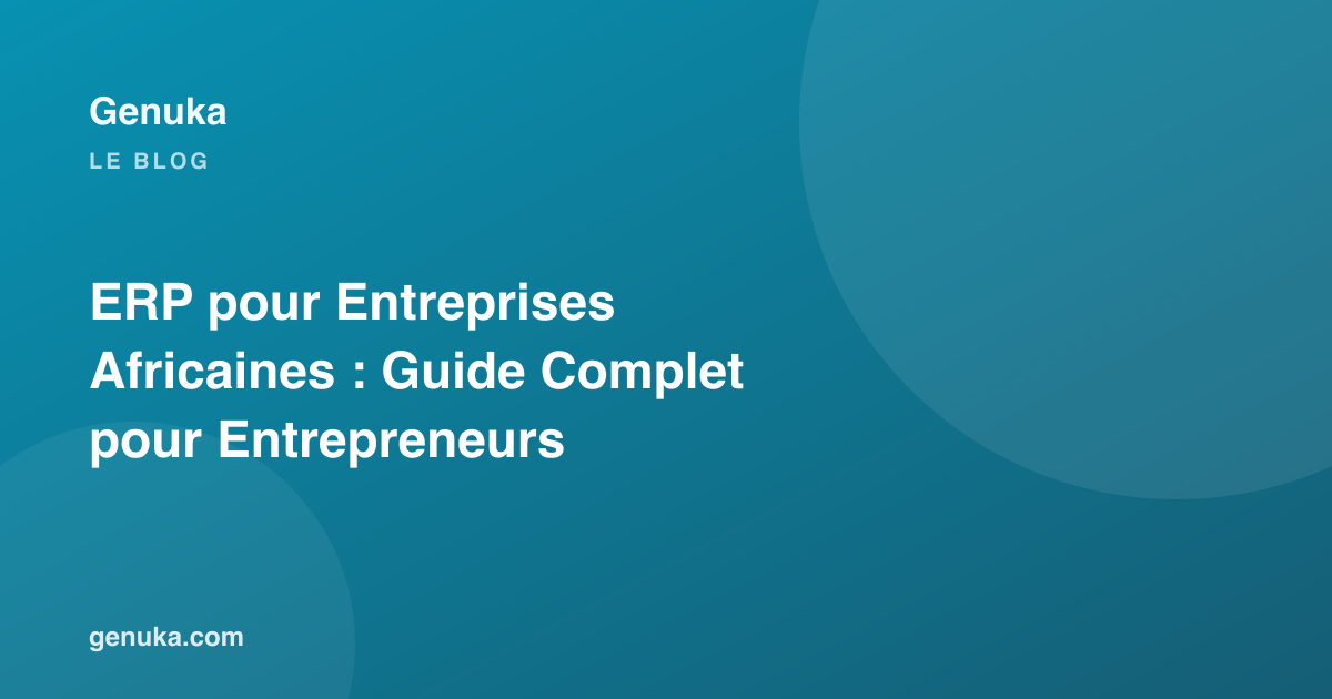 ERP pour Entreprises Africaines : Guide Complet pour Entrepreneurs