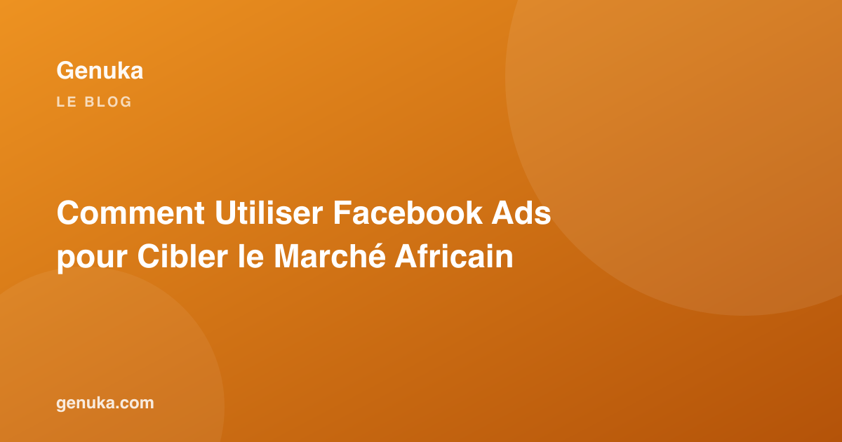 Comment Utiliser Facebook Ads pour Cibler le Marché Africain